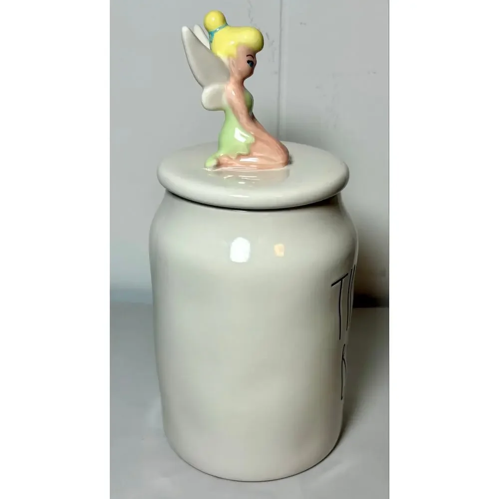 Rae Dunn Disney “TINKER BELL” Baby Canister Tinker Bell Fairy Topper